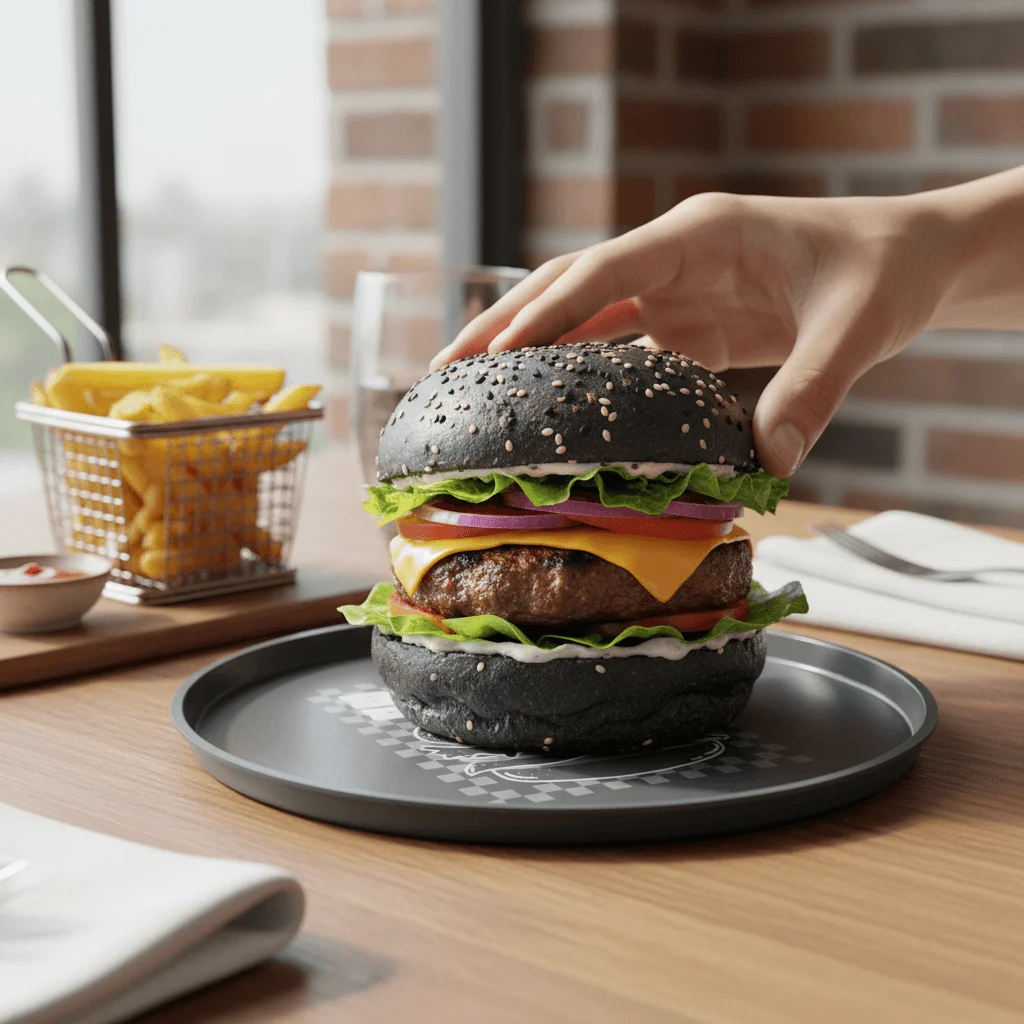 Prato Raso Tramontina Black Burger 20 Cm Polietileno - Imagem 3