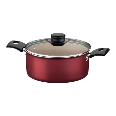 Caçarola Alumínio 24cm Turim Vermelha 4,7L