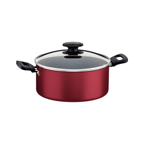 Caçarola de alumínio 22 cm Loreto vermelha
