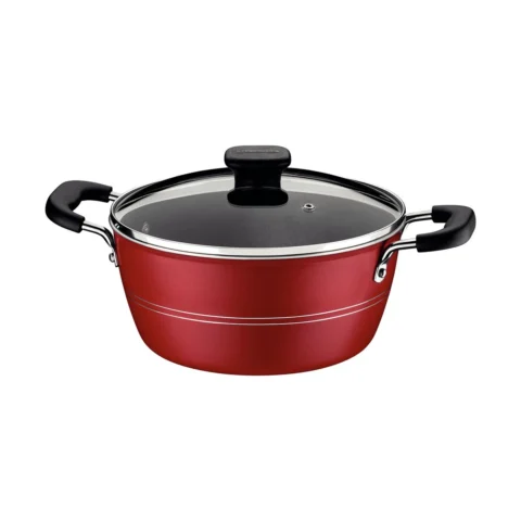 Caçarola Tramontina Sicília 24cm Alumínio Vermelho 4,3L