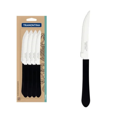 Conjunto de 12 facas para churrasco Tramontina Leme com lâminas inox