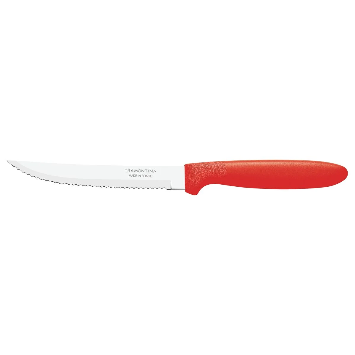 Faca para Churrasco Ipanema Vermelha Aço Inox