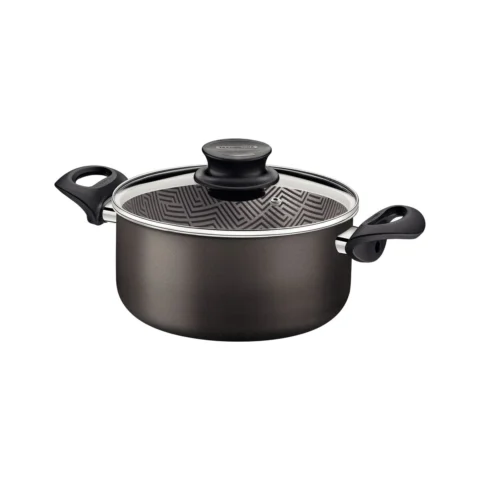 Caçarola de Alumínio Paris 20cm com Tampa de Vidro 2,9L