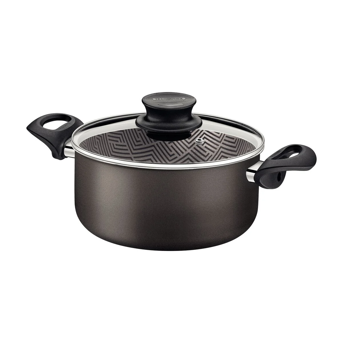 Caçarola Tramontina Paris 24cm Alumínio com Tampa de Vidro