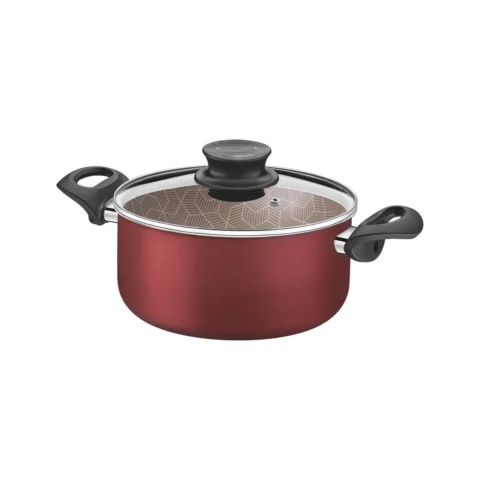 Caçarola Tramontina Paris 20cm Alumínio Antiaderente Vermelho