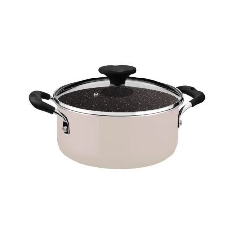 Caçarola Tramontina Tunis 24 cm Alumínio Cerâmica Rosa