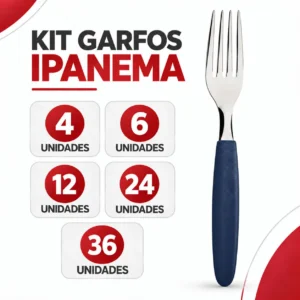 Garfo de Mesa Tramontina Ipanema Aço Inox Azul