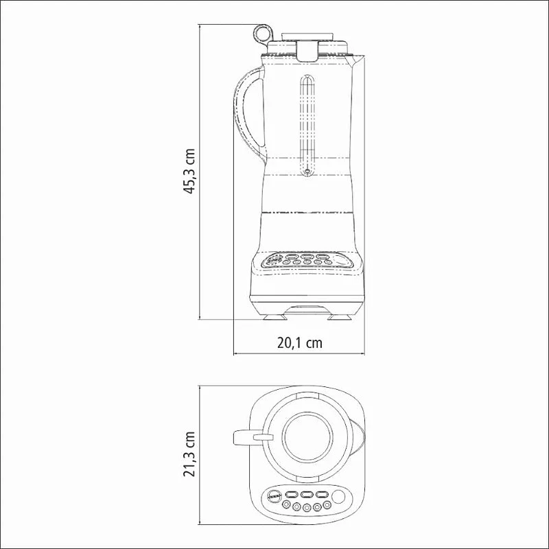 Liquidificador Tramontina by Breville Smart Gourmet, 1100 W, Copo Tritan - 127V - Imagem 3