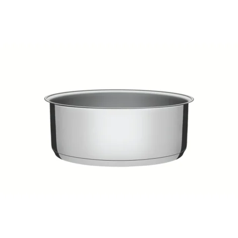 Caçarola rasa de aço inoxidável com fundo triplo