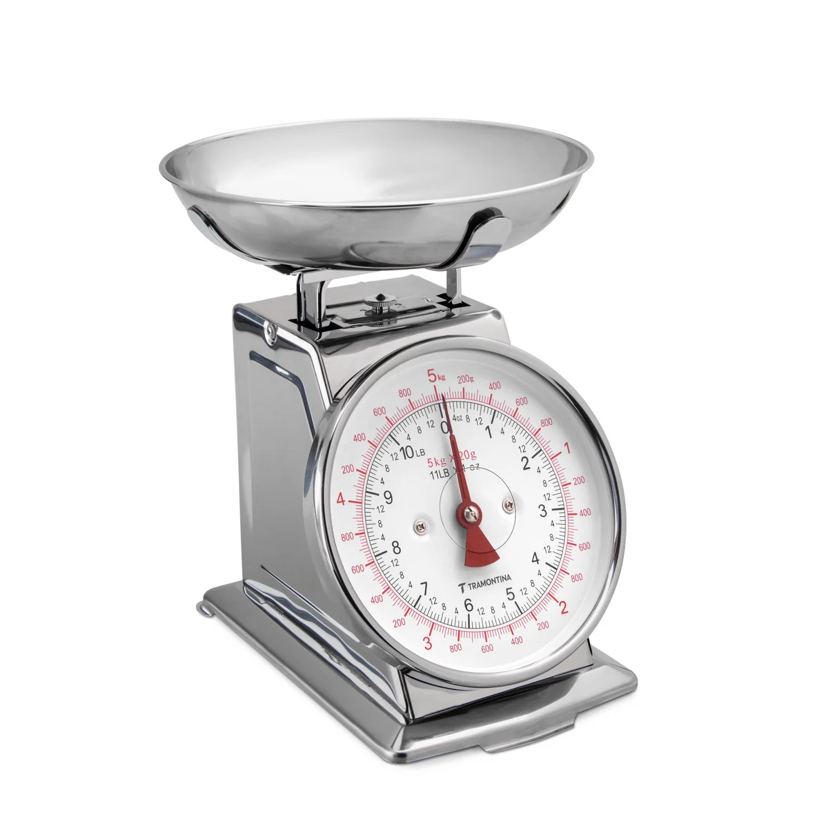 Balança Analógica de Cozinha Tramontina Adatto Aço Inox