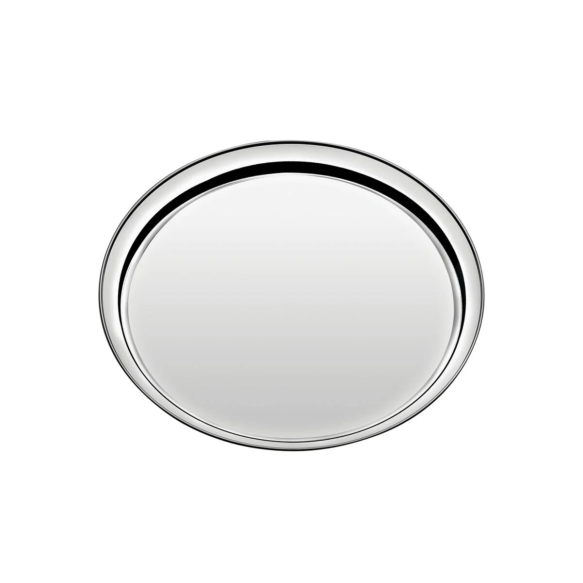 Bandeja redonda em aço inox Service 30 cm