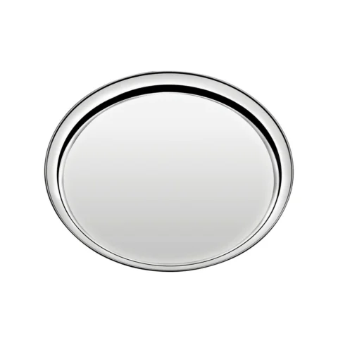 Bandeja redonda em aço inox Service 35 cm