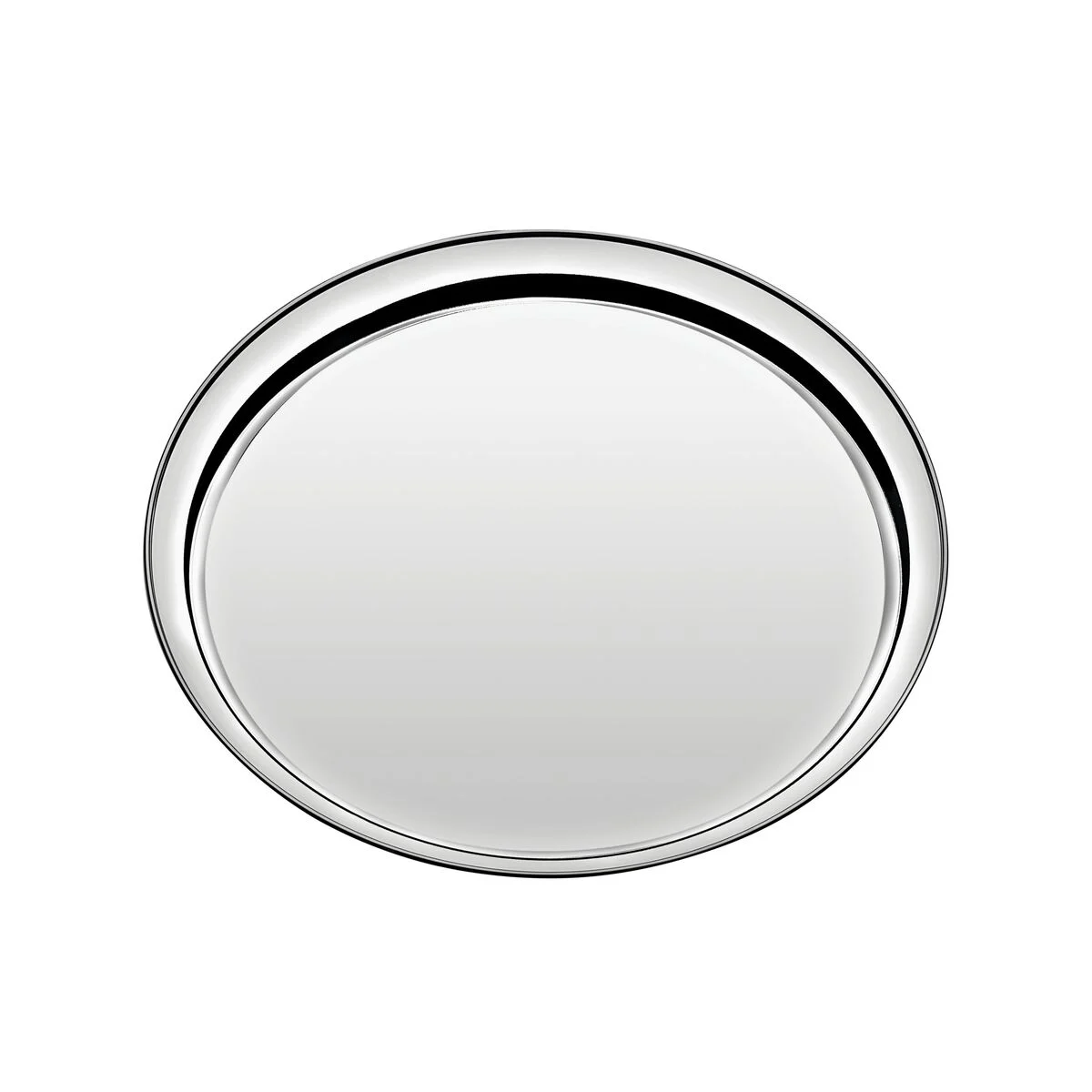 Bandeja redonda em aço inox Service 35 cm