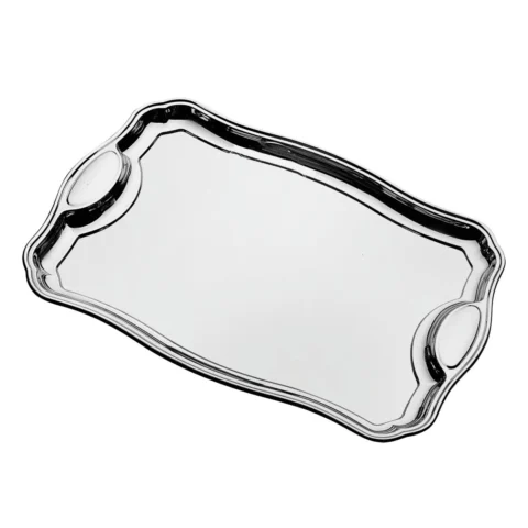 Bandeja retangular Tramontina Classic em aço inox 49 x 34 cm