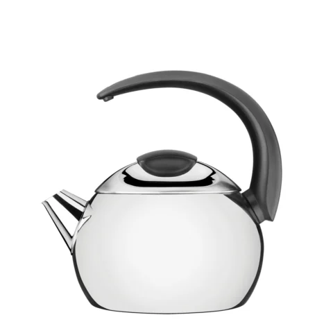 Chaleira de aço inox 2,25 litros com cabo preto