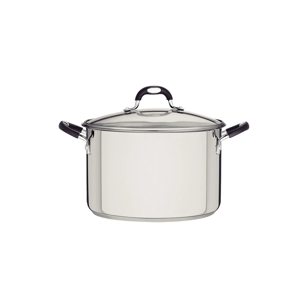 Caçarola funda Tramontina Astro inox com tampa de vidro 20 cm 3,6 L
