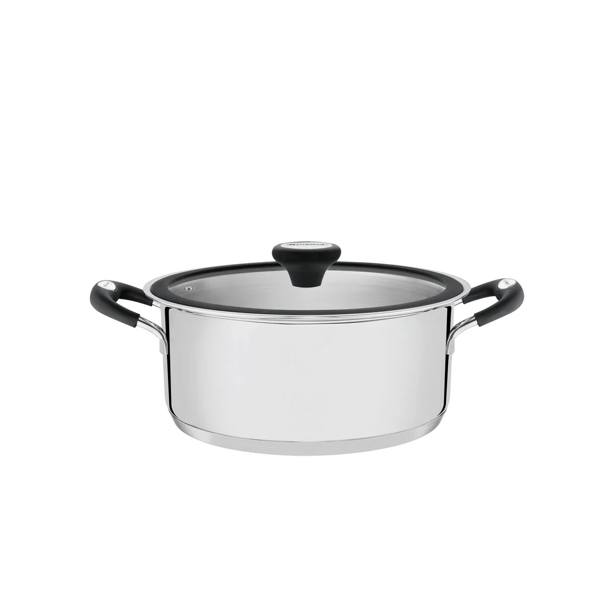 Caçarola de aço inox com fundo triplo 24 cm