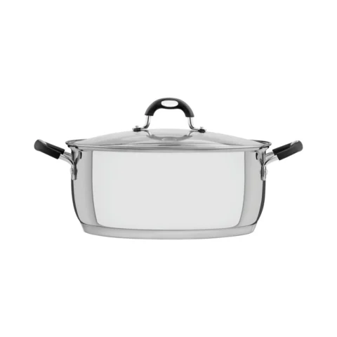 Caçarola Rasa Aço Inox Tramontina Solar 28 cm com Tampa