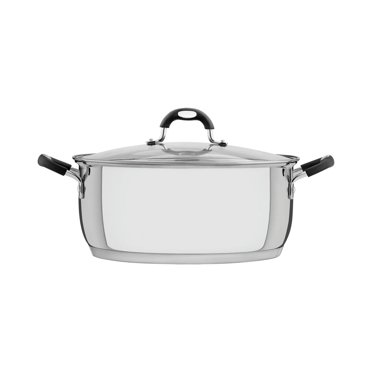 Caçarola Rasa Aço Inox Tramontina Solar 28 cm com Tampa