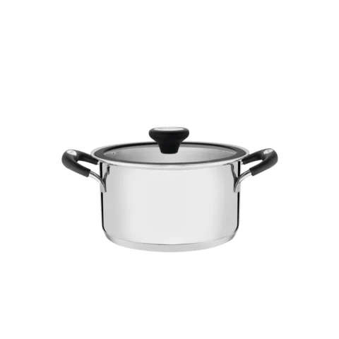 Caçarola funda aço inox solar silicone 20 cm 3,6 L