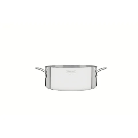 Caçarola Tramontina Grano em Aço Inox 24 cm 4,7 L sem Tampa