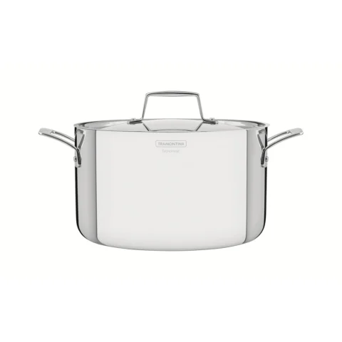 Caçarola funda Tramontina Grano aço inox 20 cm 3,8 L