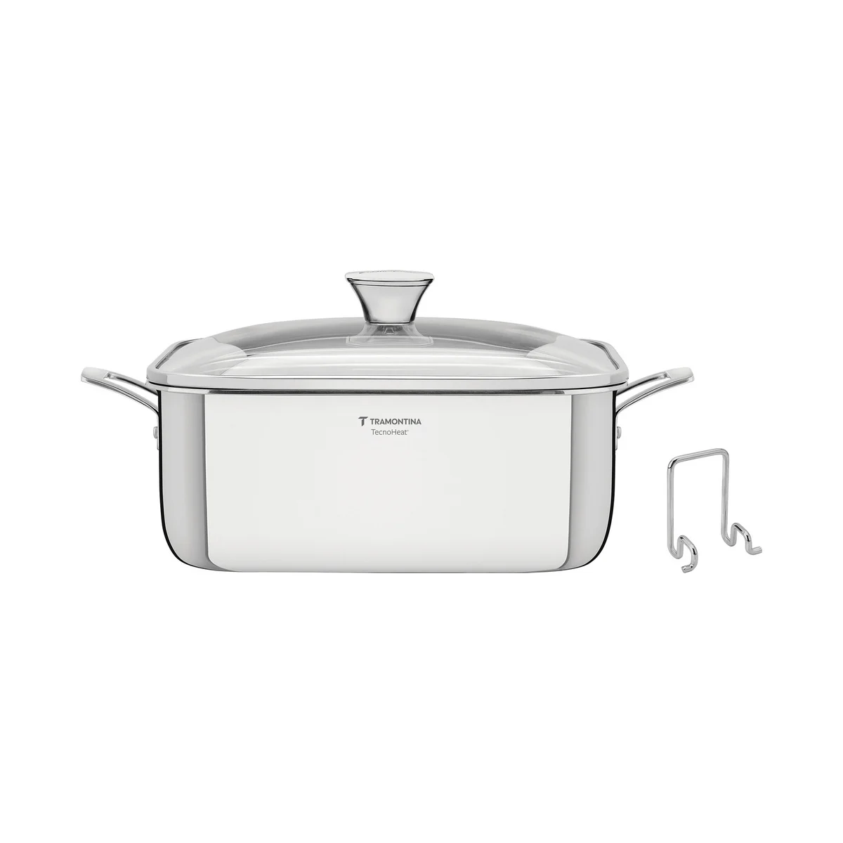 Caçarola quadrada aço inox Tramontina Grano 7,3 L