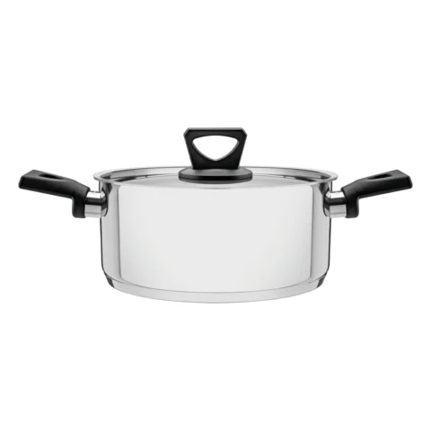 Caçarola rasa aço inox Tramontina Brava 20 cm 2,9 L