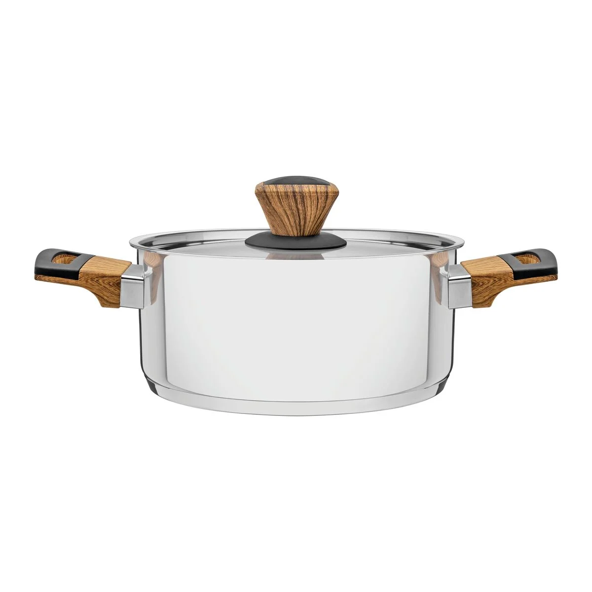 Caçarola Tramontina Aço Inox Fundo Triplo 24 cm 4,8 L