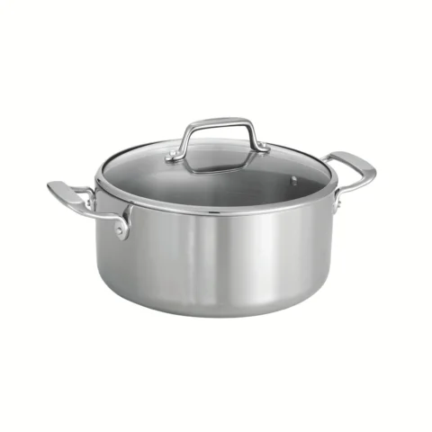 Caçarola de Aço Inox com Alças e Tampa Tramontina