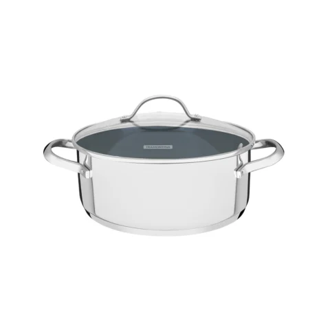 Caçarola Tramontina Una Ceramic aço inox 24 cm 4,8 L
