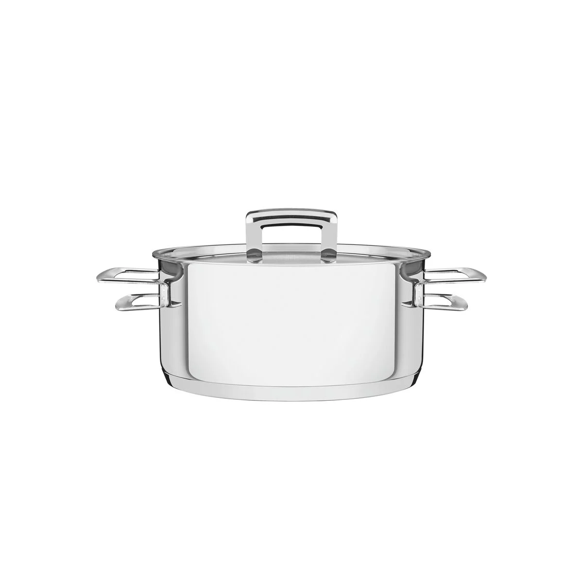Caçarola Tramontina Brava em aço inox 20 cm com tampa