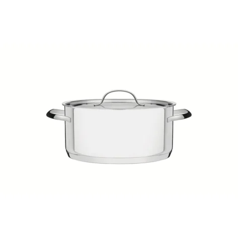 Caçarola Rasa Aço Inox com Alças Ísis 20 cm 2,9 L