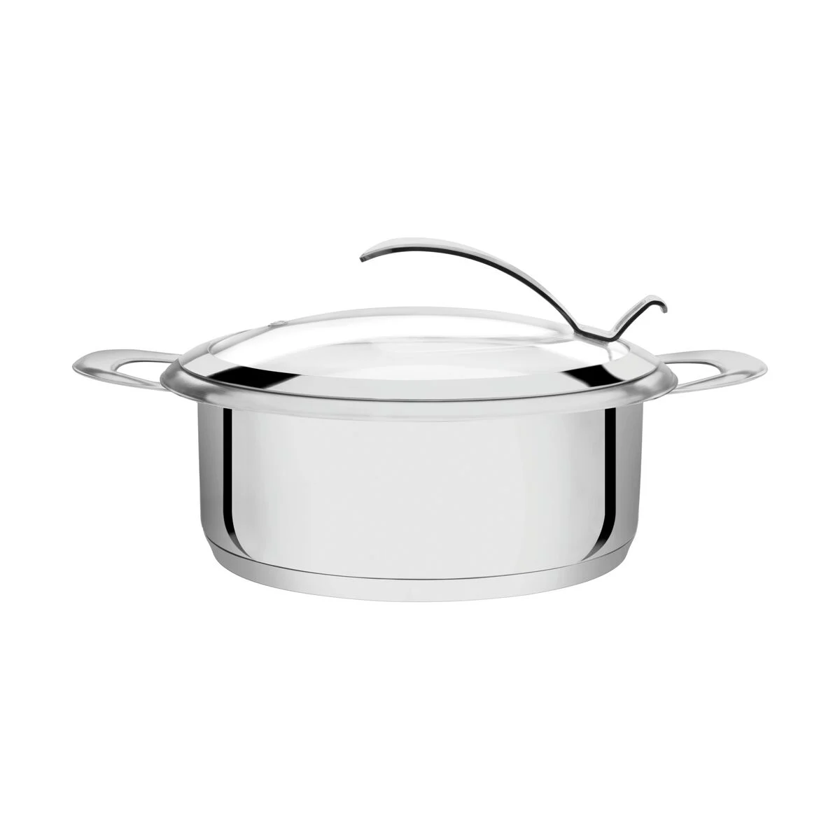 Caçarola Tramontina Rotonda Ceramic Aço Inox 24 cm 4,6 L