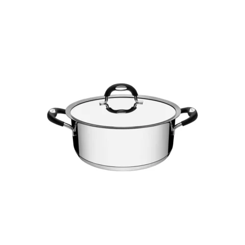 Caçarola Tramontina Aço Inox 20 cm com Alças Silicone