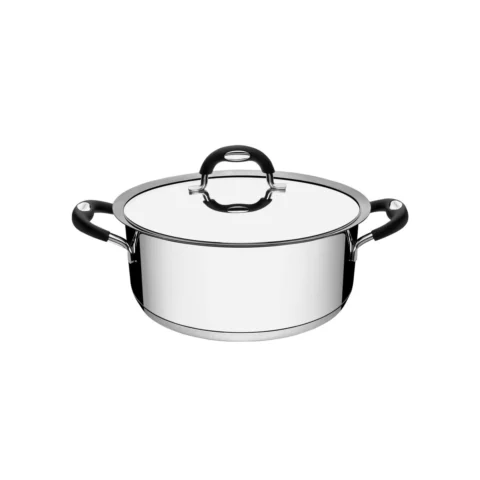 Caçarola Tramontina Aço Inox 24 cm 4,7 L com Tampa