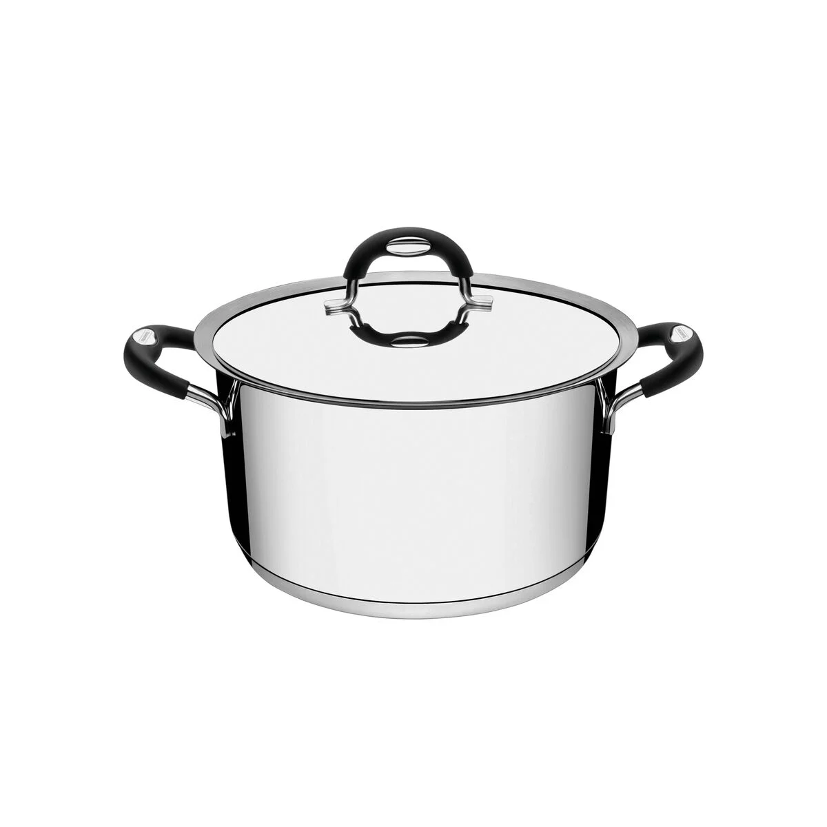 Caçarola funda aço inox Duo silicone