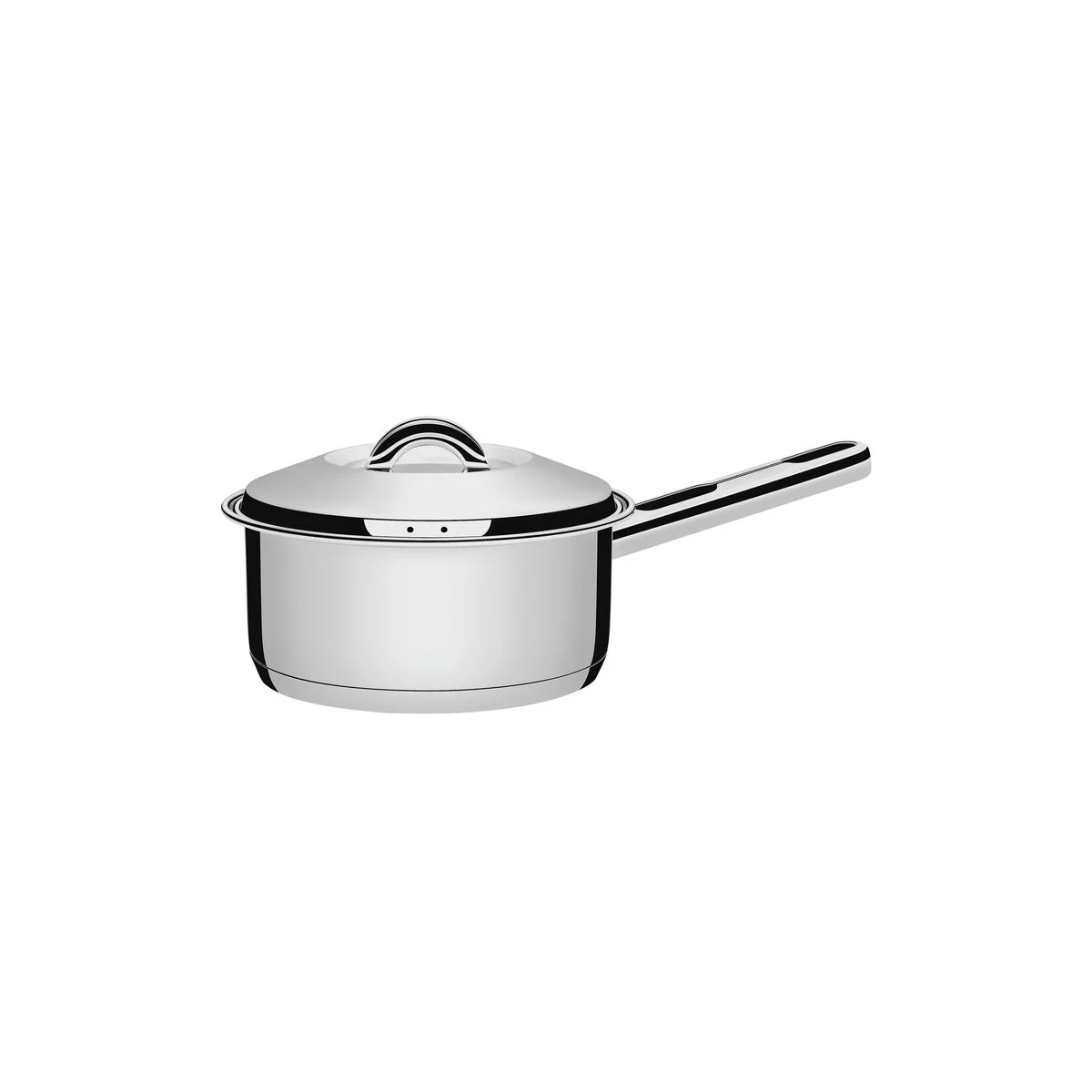 Caçarola aço inox fundo triplo 16cm com cabo solar