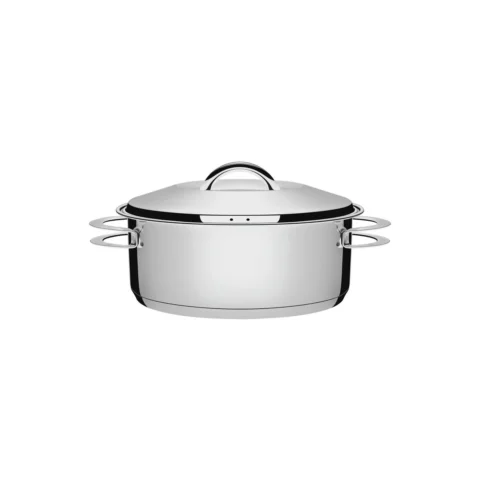 Caçarola Rasa Aço Inox Tramontina Solar 2 Alças 20cm
