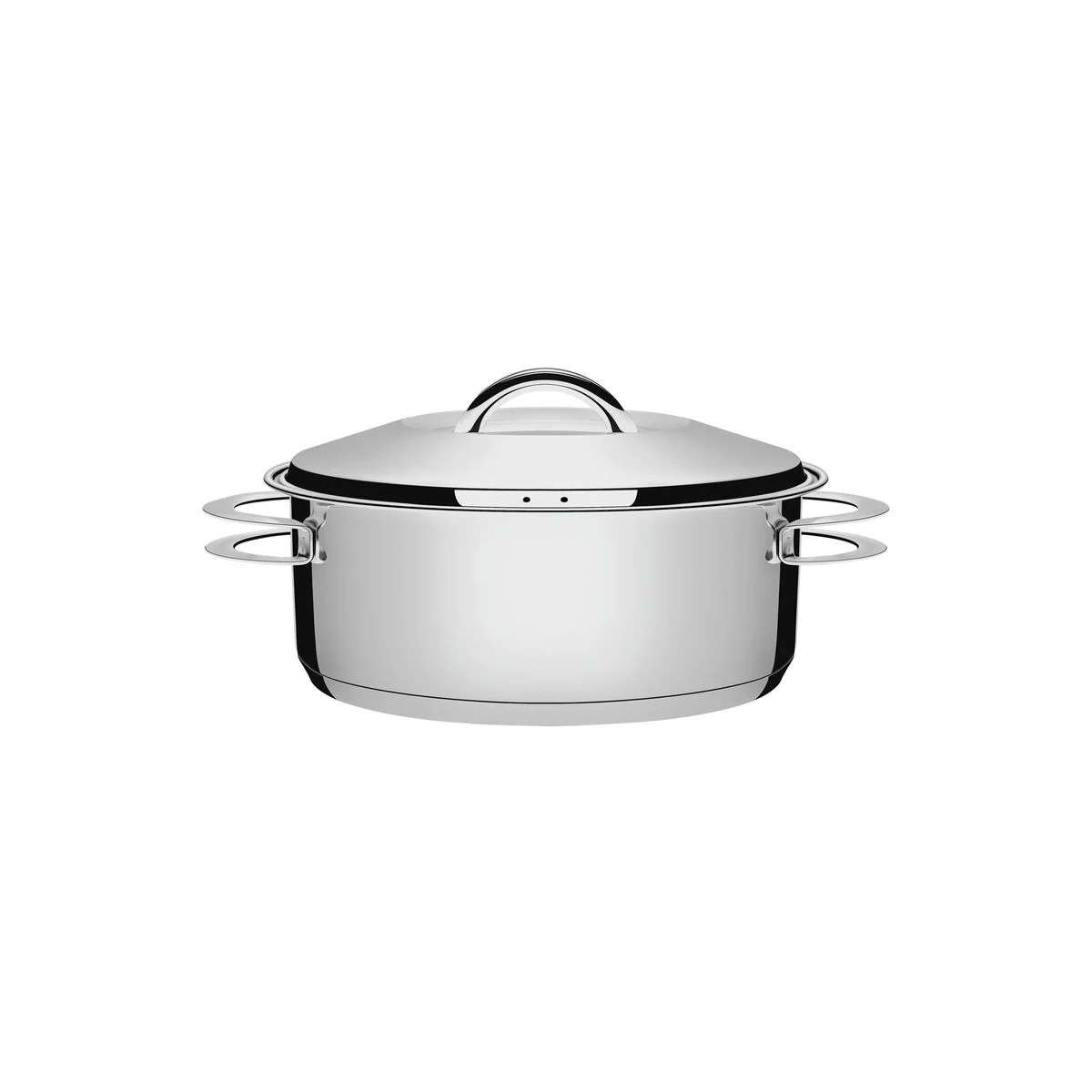 Caçarola Rasa Aço Inox Tramontina Solar 2 Alças 20cm