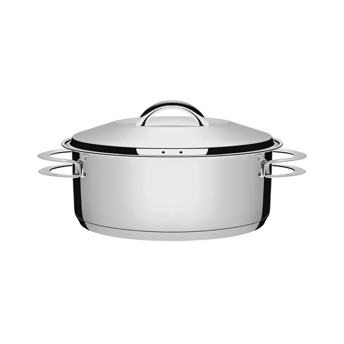 Caçarola Aço Inox Solar 24 cm com Tampa e 2 Alças