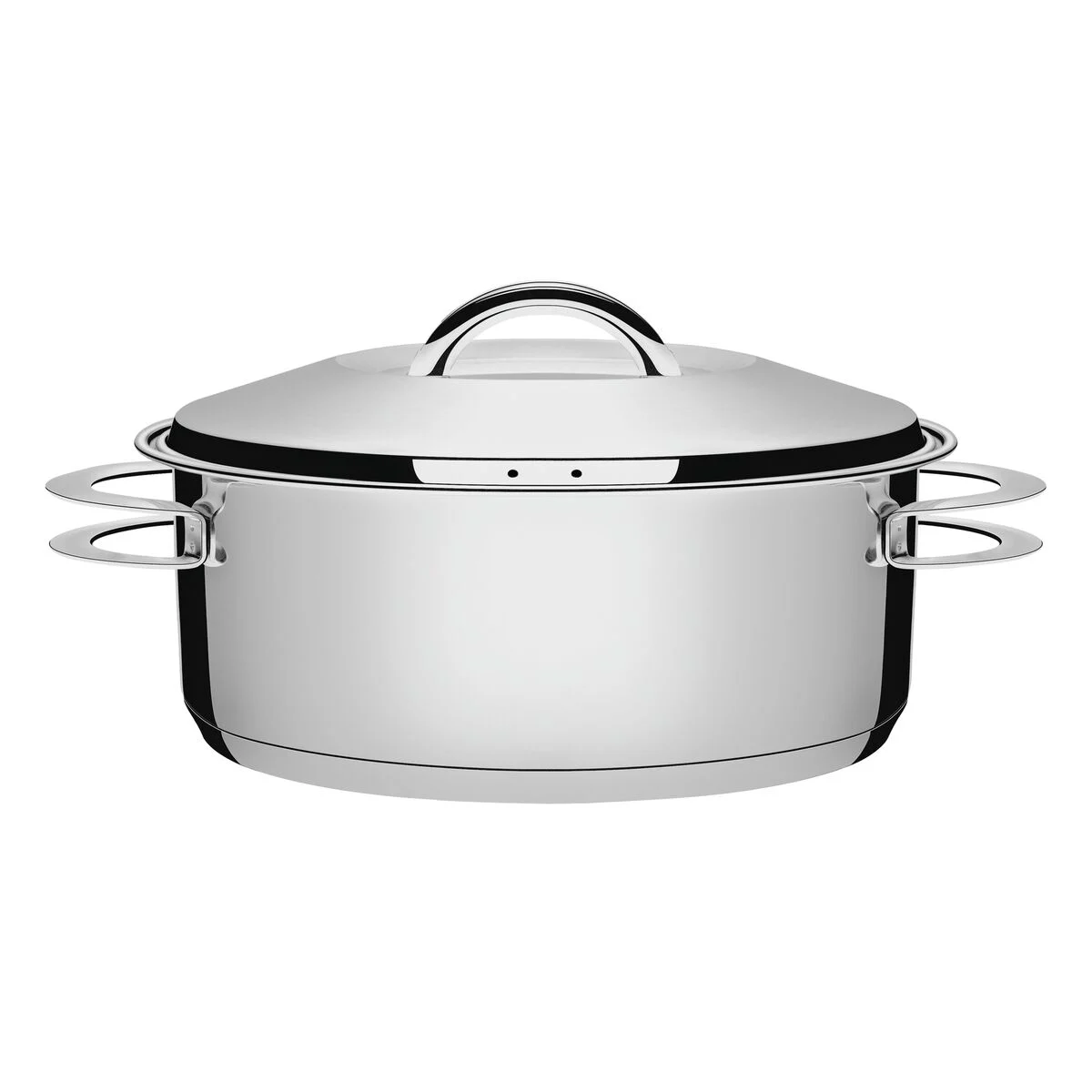 Caçarola Aço Inox Solar 28 cm com Tampa e Alças