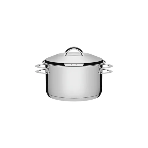 Caçarola funda aço inox Solar 1,8 L com tampa