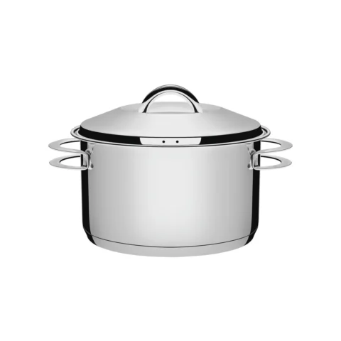 Caçarola Funda Aço Inox Solar 24 cm com Tampa
