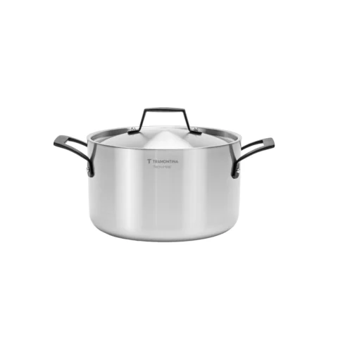 Caçarola Tramontina Grano Black 20 cm 3,8 L aço inox