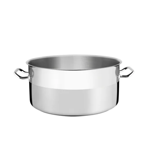 Caçarola Rasa Aço Inox Profissional 36 cm 15 L