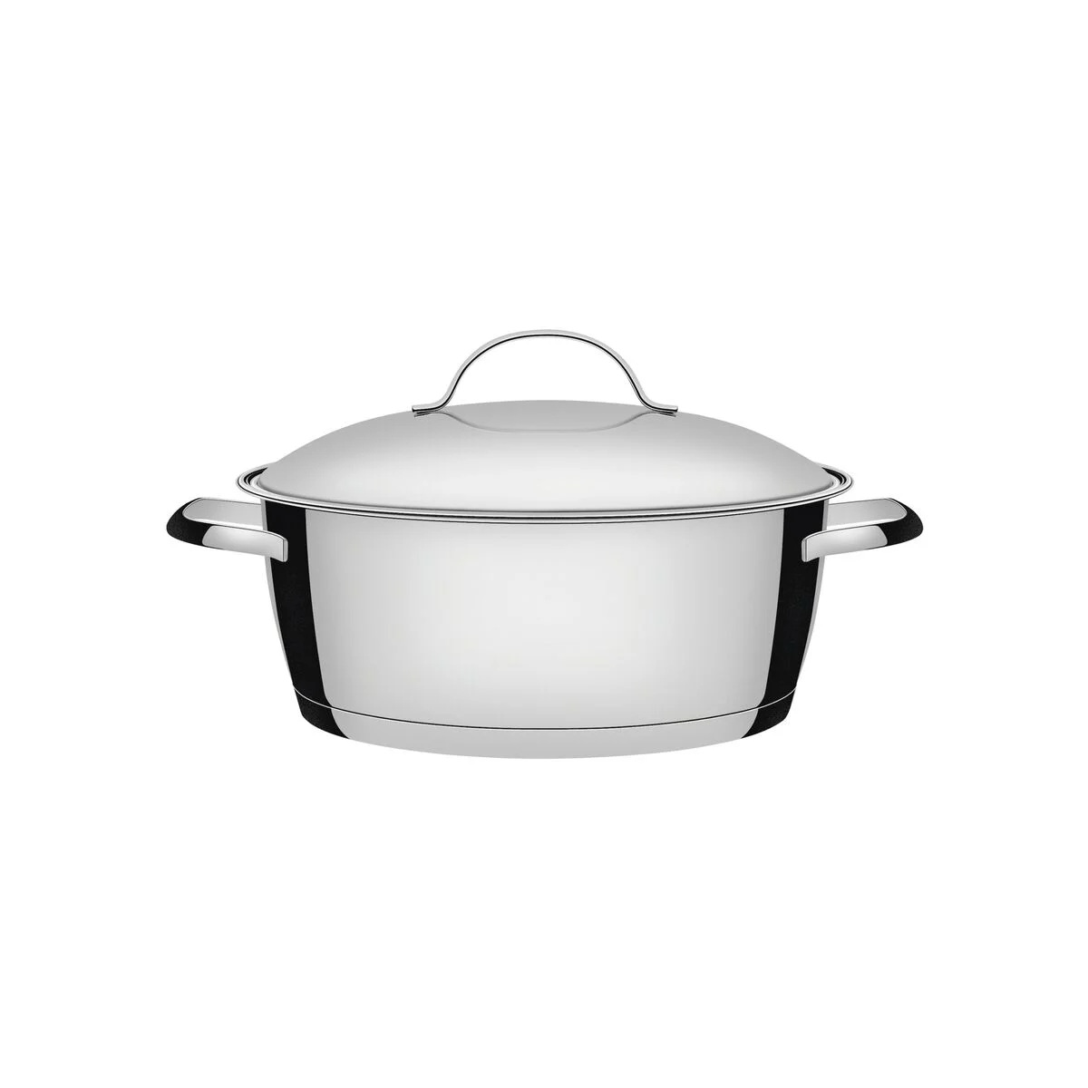 Caçarola rasa Tramontina aço inox Allegra 24 cm