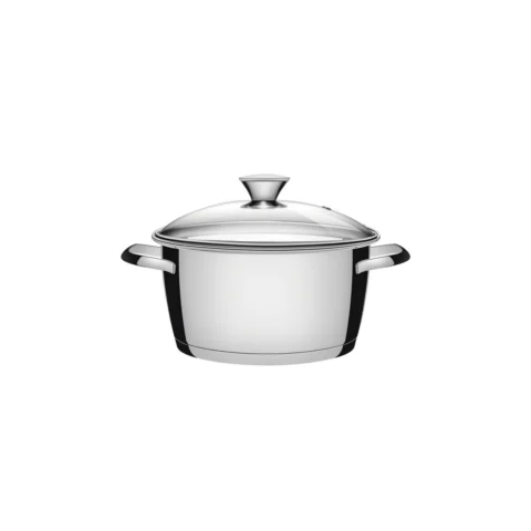 Caçarola Funda Aço Inox Allegra 18 cm 2,2 L com Tampa