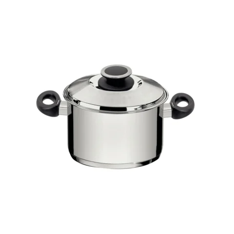 Caçarola funda aço inox 20 cm 3,6 L com tampa