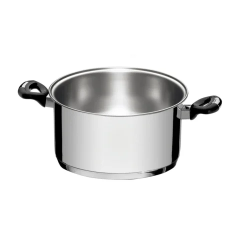 Caçarola funda Tramontina em aço inox fundo triplo